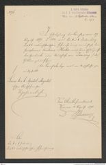 k.k. naturhistorisches Hofmuseum, Intendanzakten 1885-1896 (Hauer), Aktenzahl Z.573/1892, Seite 1
